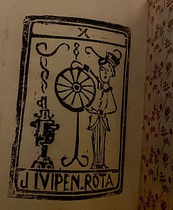 Lino gravure tarot du Voyageur